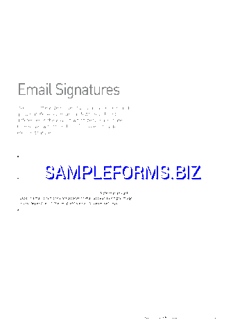Email Signature Example 1